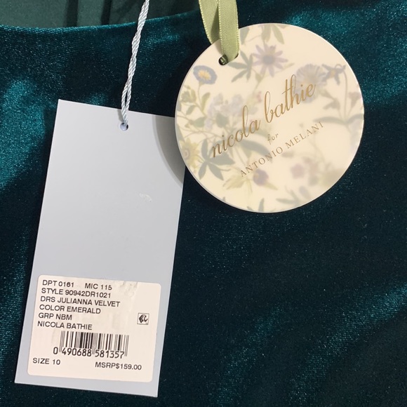 NWT Antonio Melani x Nicola Bathie Julianna Velvet Dress - Picture 11 of 12